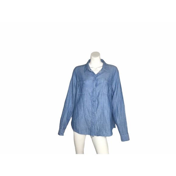 Riders Lee Button Down Shirt Chambray - Picture 1 of 5